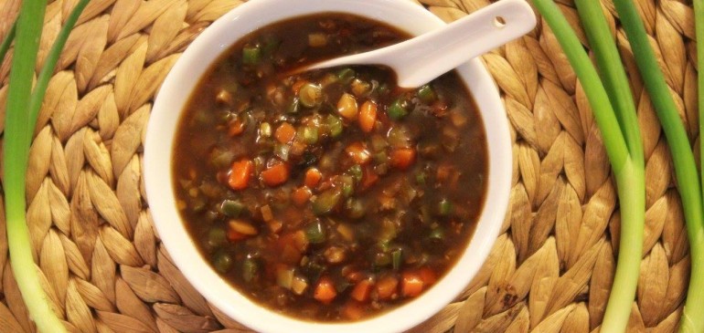 Vegetable hot & sour soup