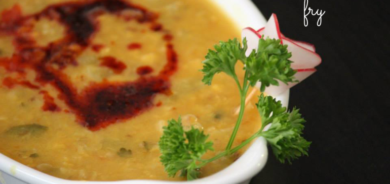 lauki chana dal fry ( lentil bottle gourd soup )