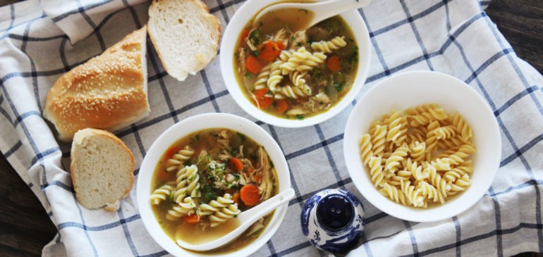 Hearty Chicken Pasta Soup